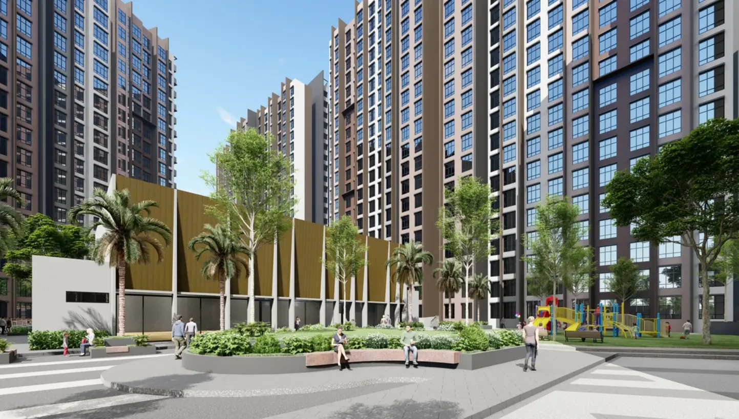 Anderson Residences Ipoh entrance and residential towers - artist impression