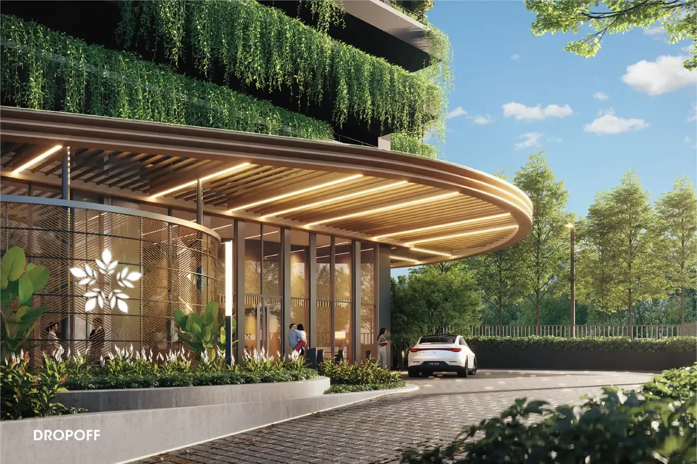 Arden at One Bukit Senyum arrival area - marketing illustration