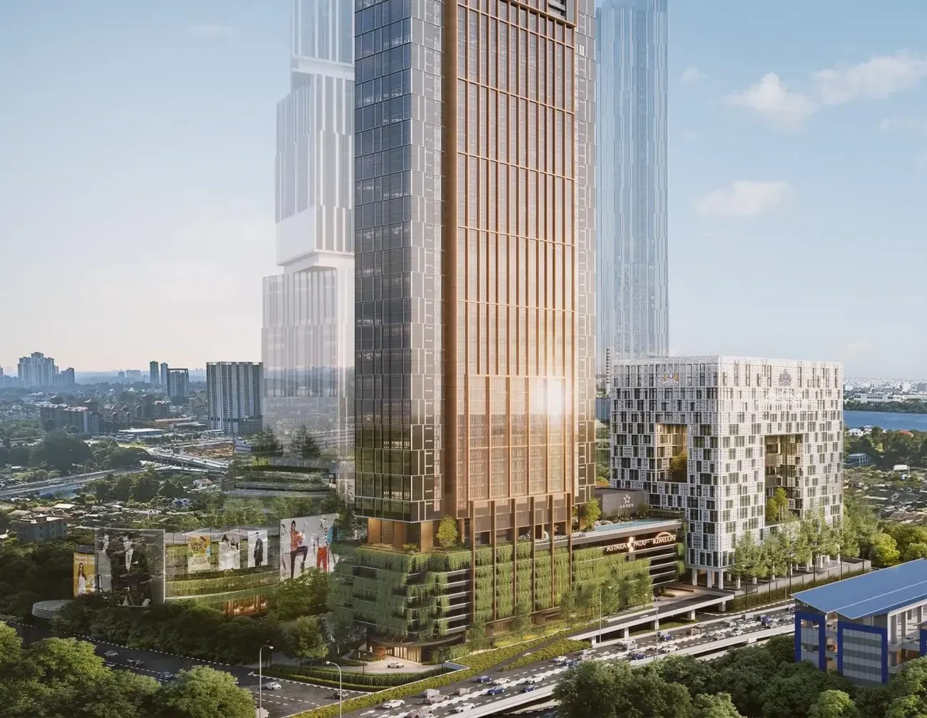 Arden at One Bukit Senyum residential tower - marketing illustration