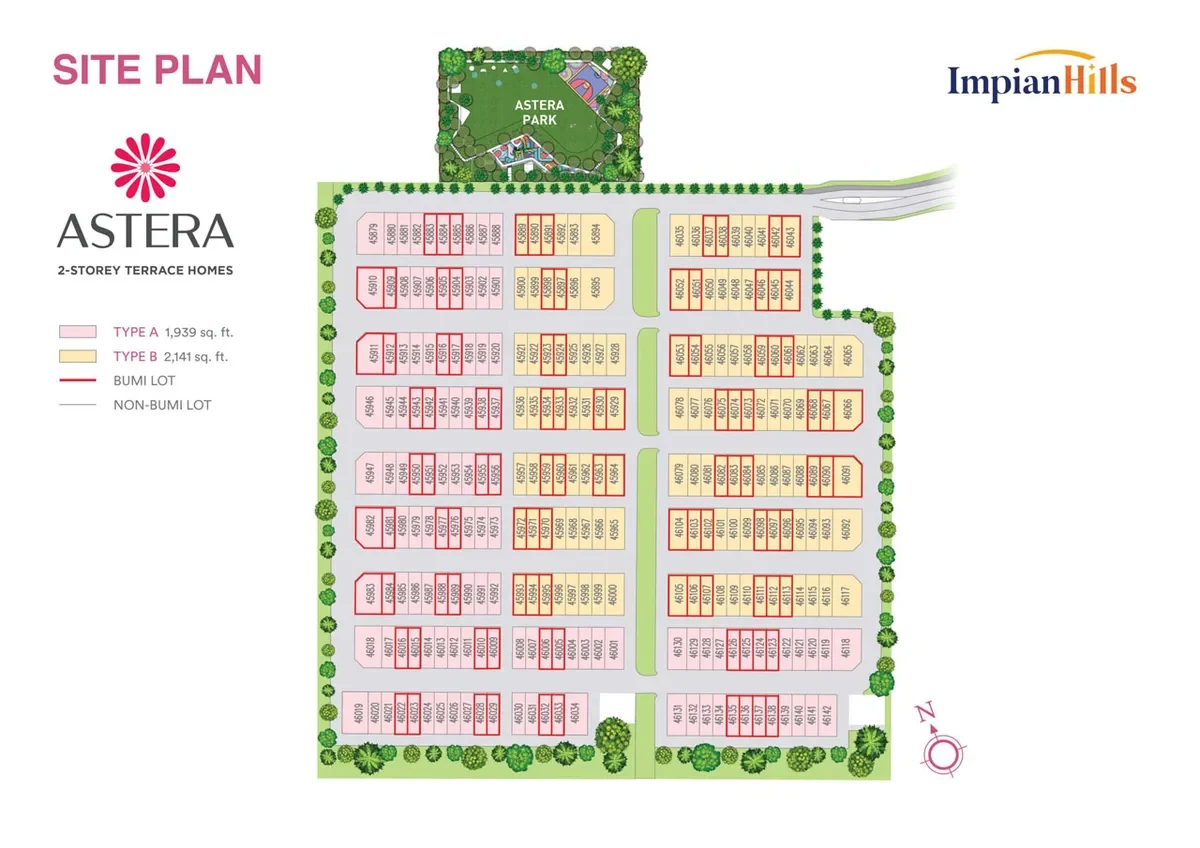 Astera at Impian Hills development plan