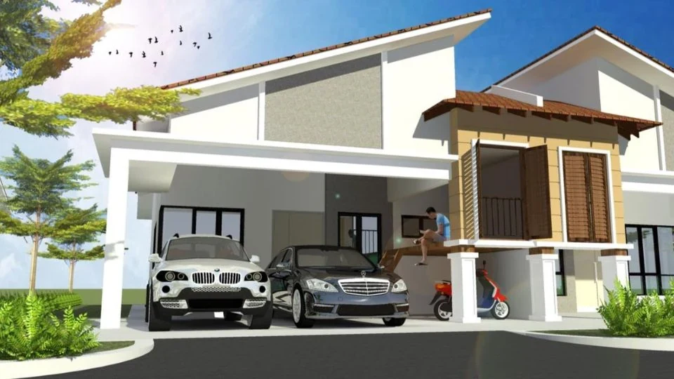 Avante Gopeng single-storey exterior - artist impression