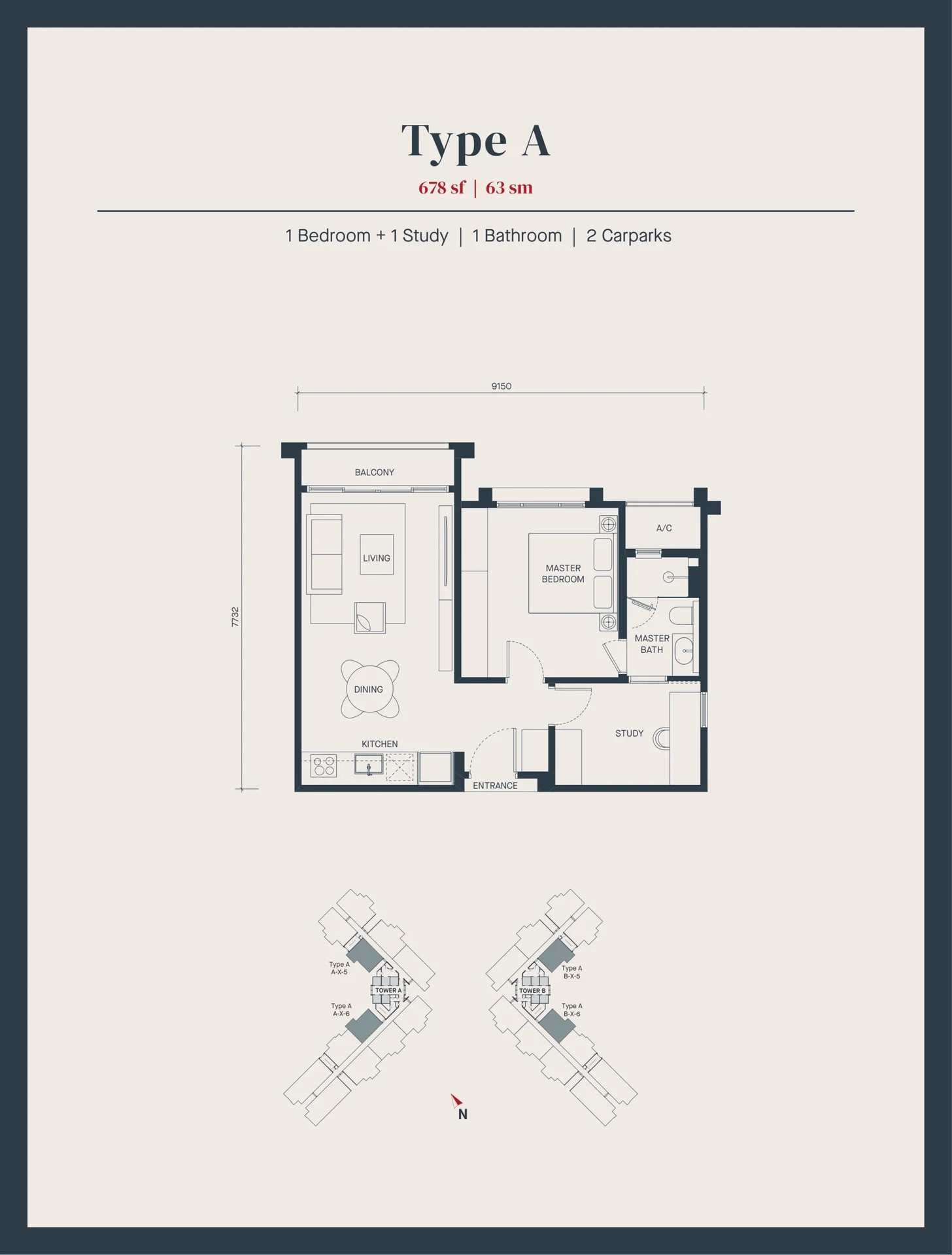 AVEA Andaman Type A floor plan