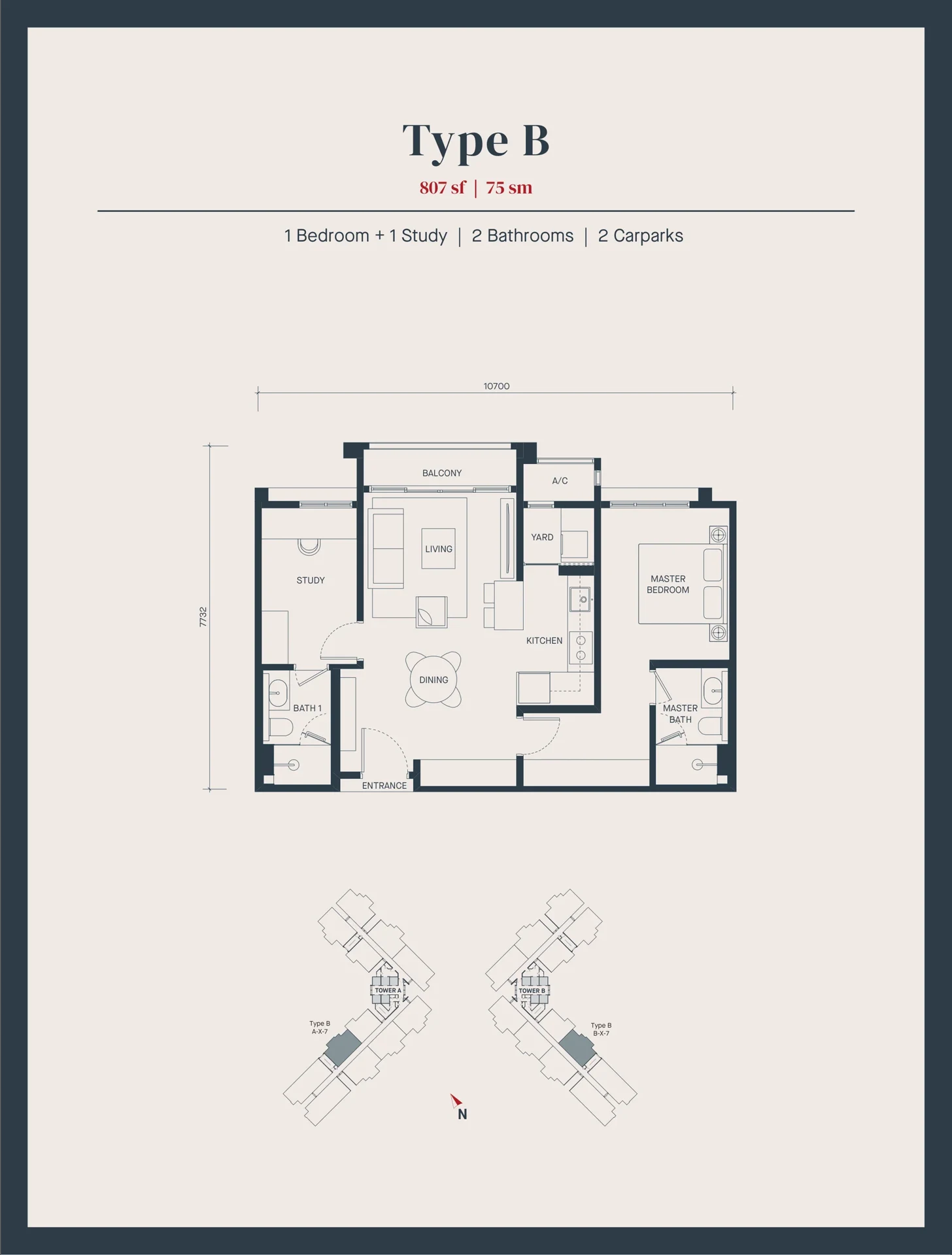 AVEA Andaman Type B floor plan