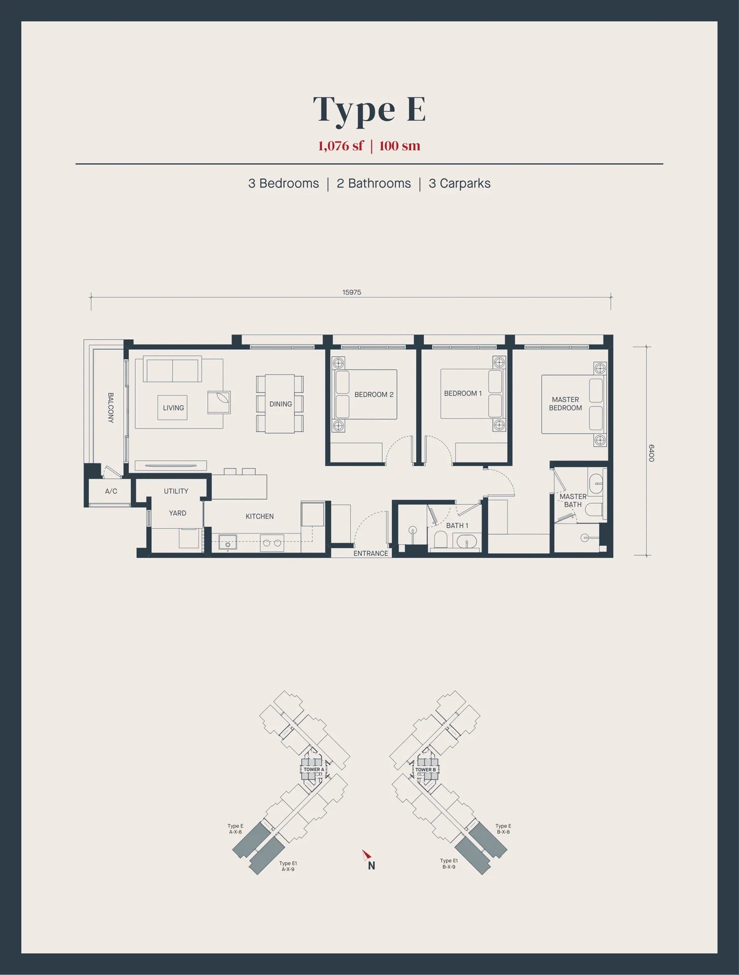 AVEA Andaman Type E floor plan