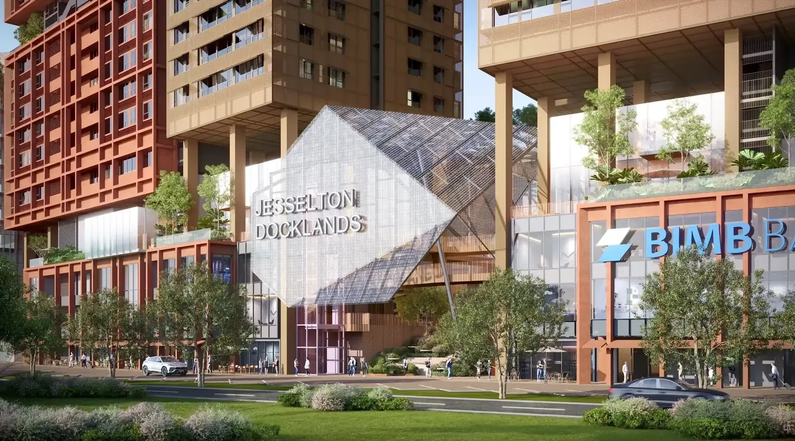 The Bedrock commercial frontage