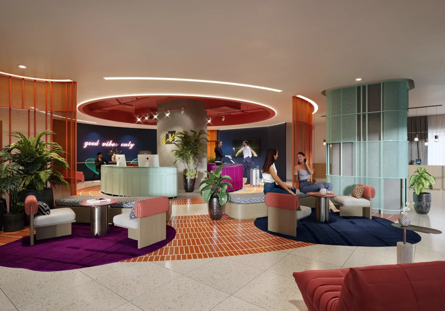 The Bedrock residents lounge