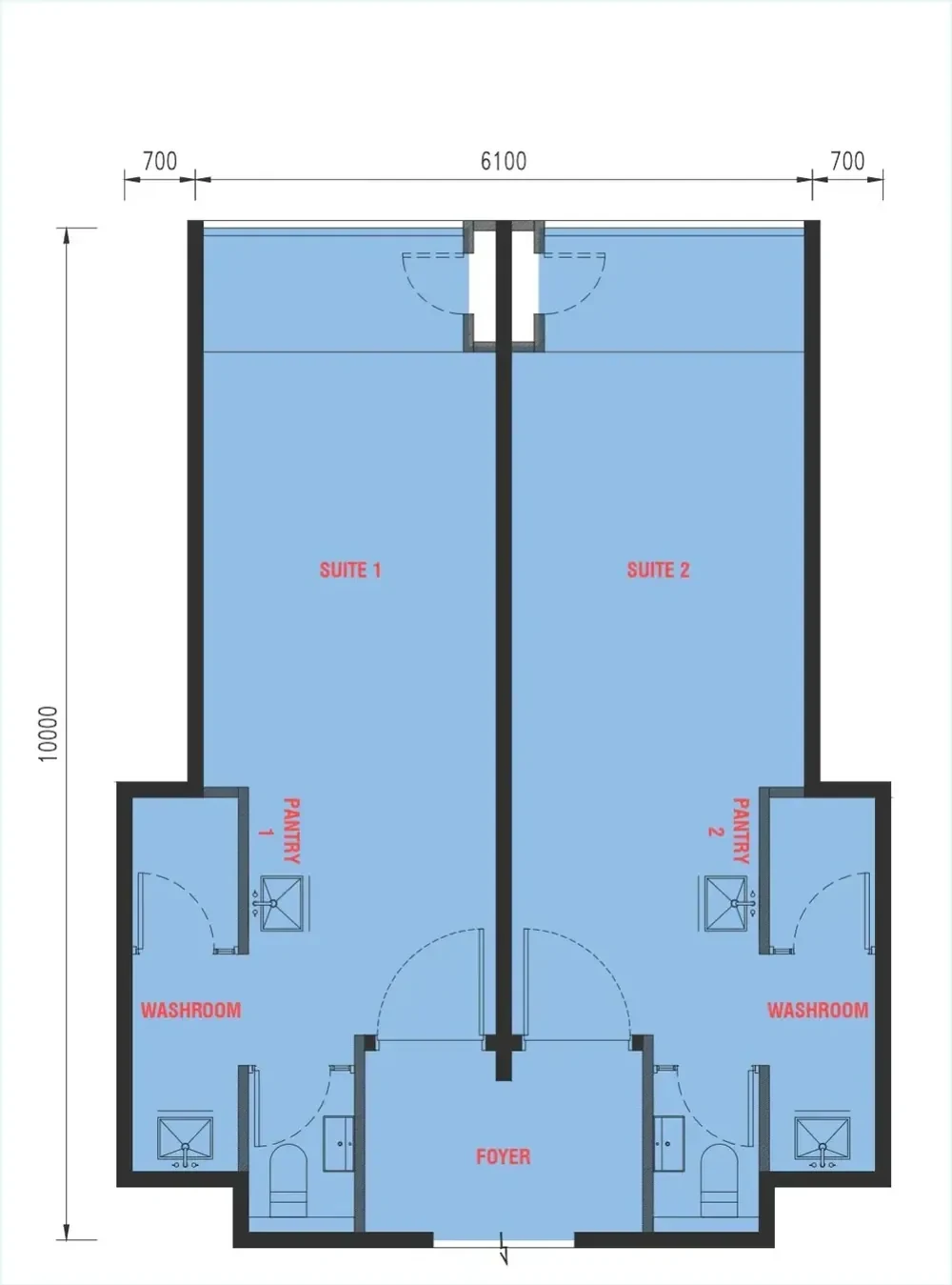The Bedrock Dual-key suite floor plan