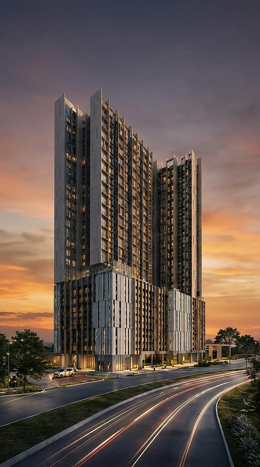 The Celestz residential towers - marketing illustration