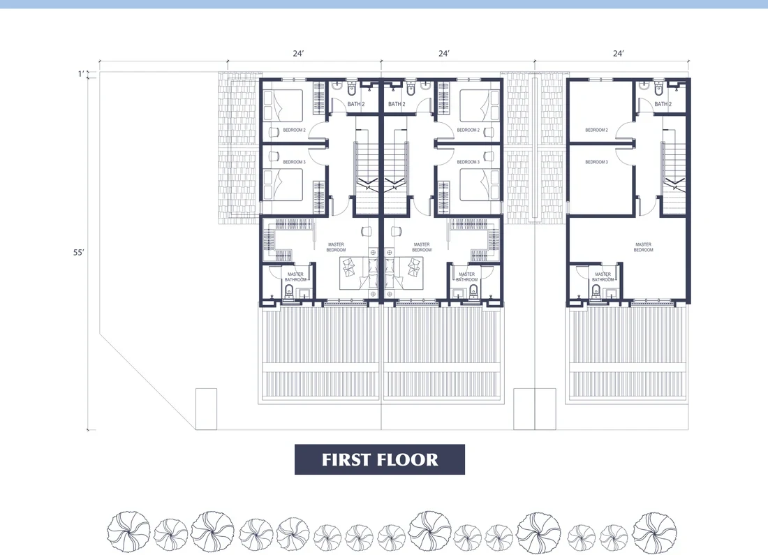 Dawson Collection Garden-home first floor floor plan