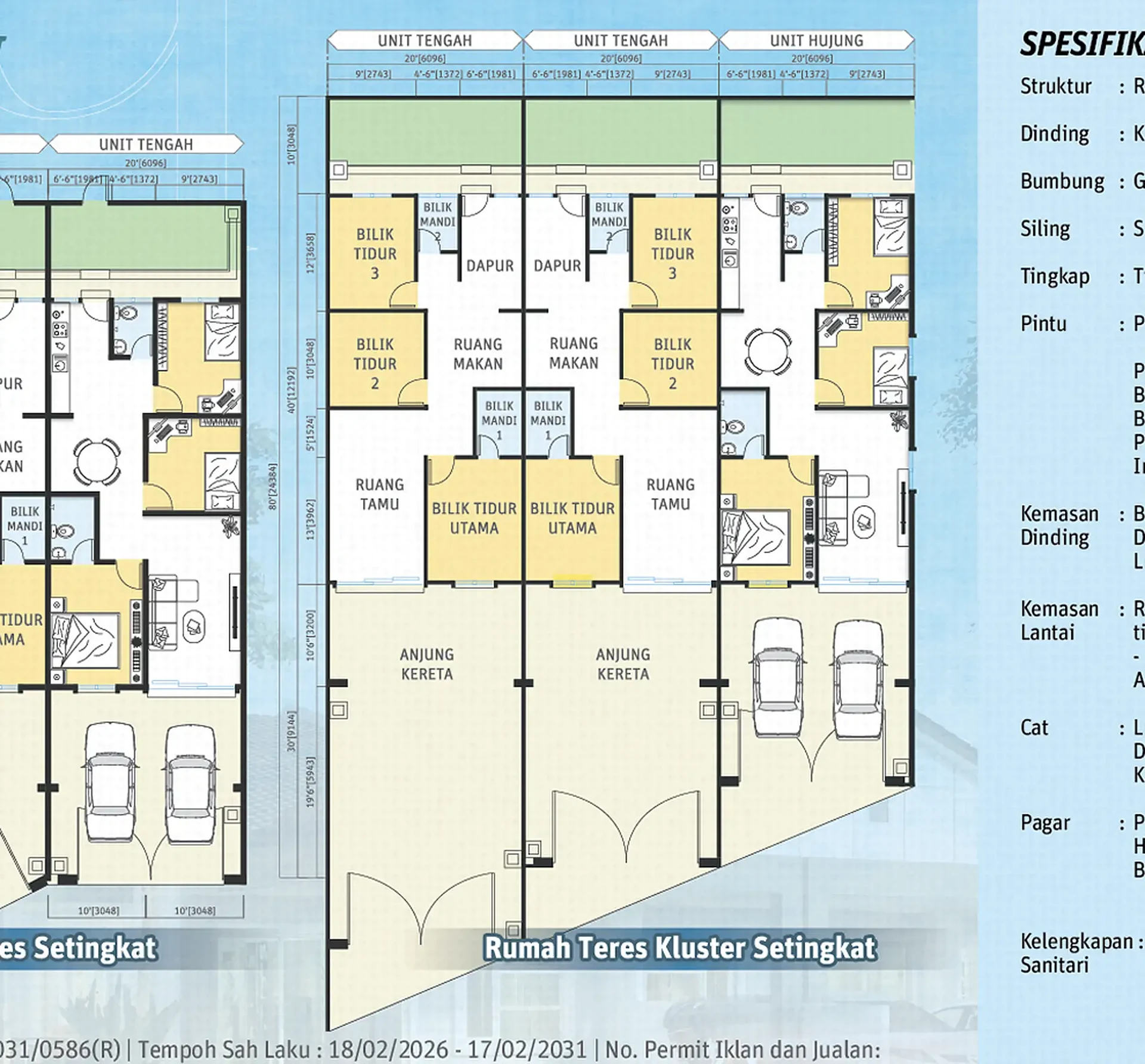 Desa Chemor Impian Phase 2 Single-storey cluster terrace floor plan