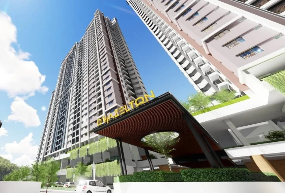 D'Hazelton residential entrance and tower