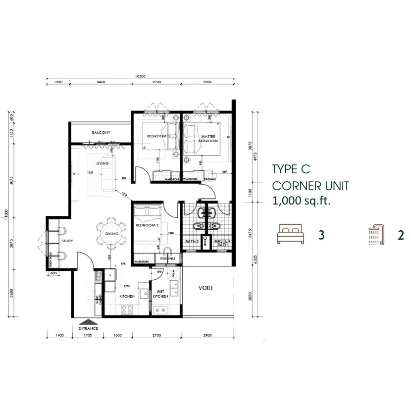 D'Hazelton Type C floor plan