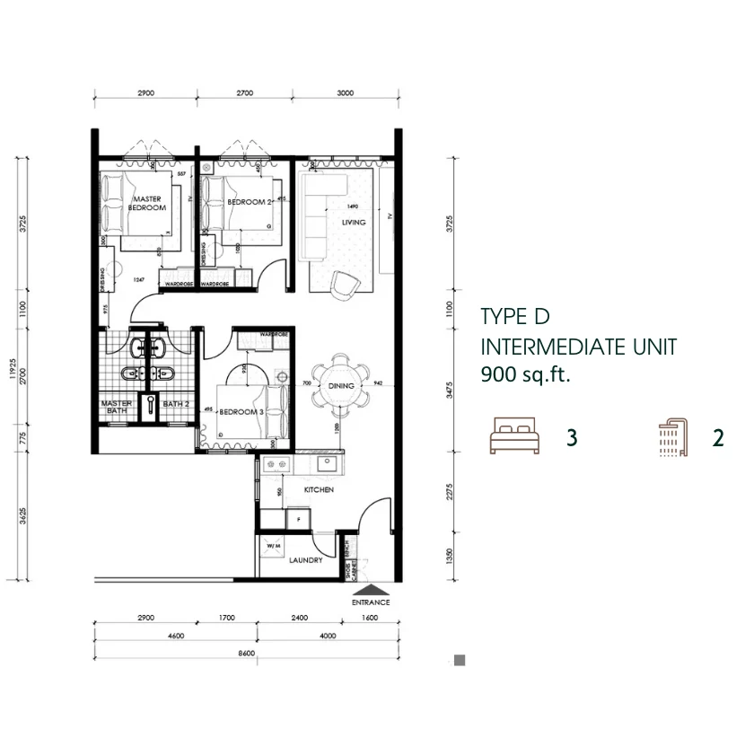 D'Hazelton Type D floor plan