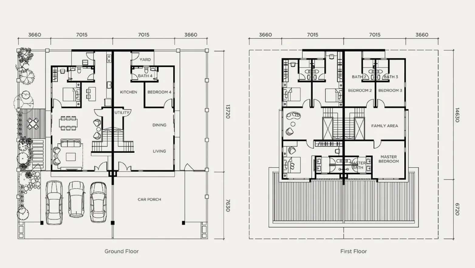 Embun Hills Cluster-home layout floor plan