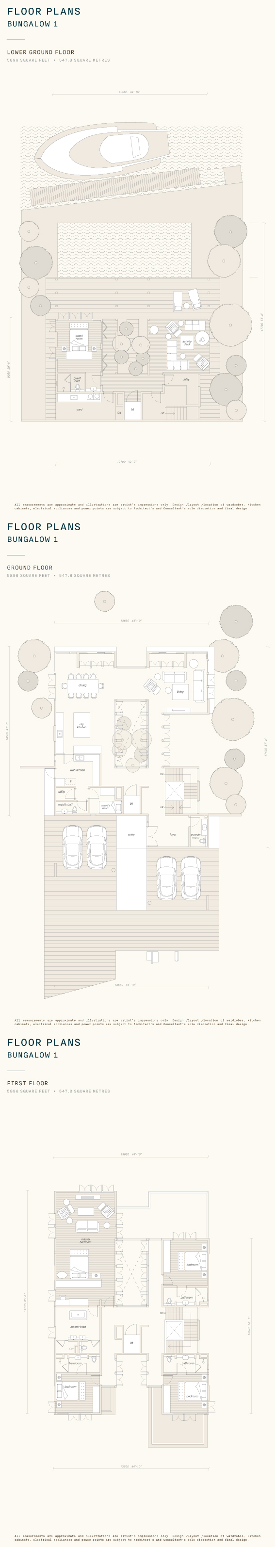 Emerald Bay Bungalow 1 complete developer floor stack