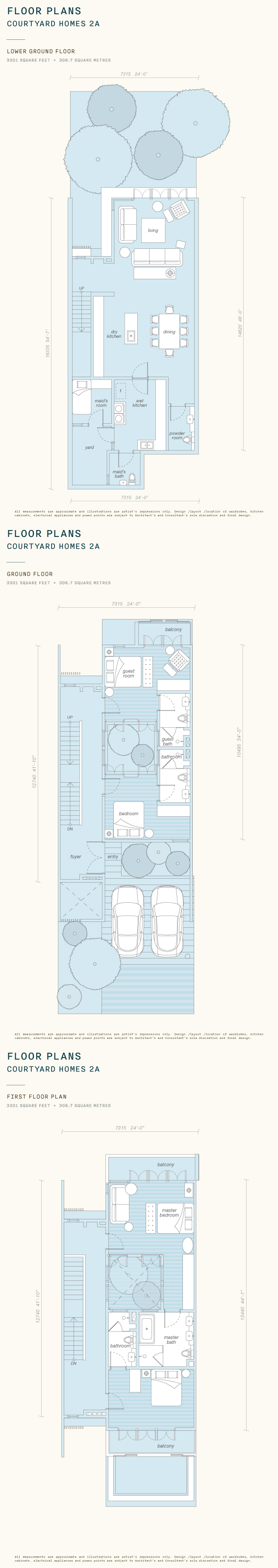 Emerald Bay Courtyard Homes 2A complete developer floor stack