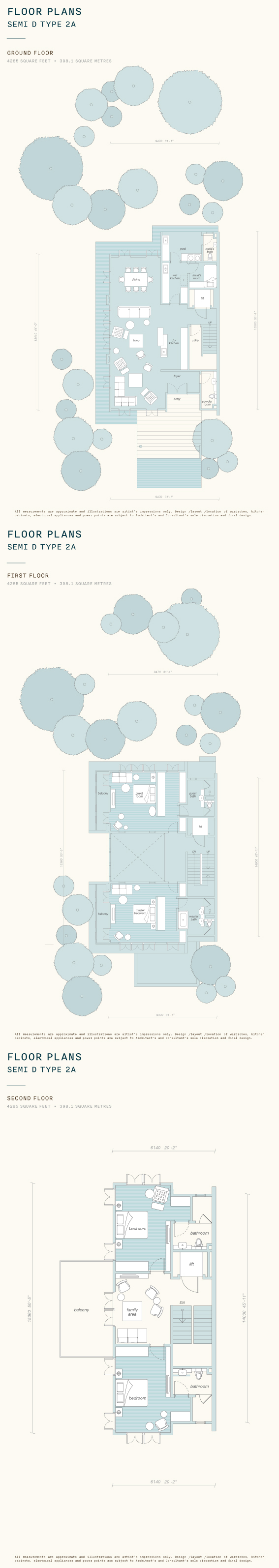 Emerald Bay Semi D Type 2A complete developer floor stack