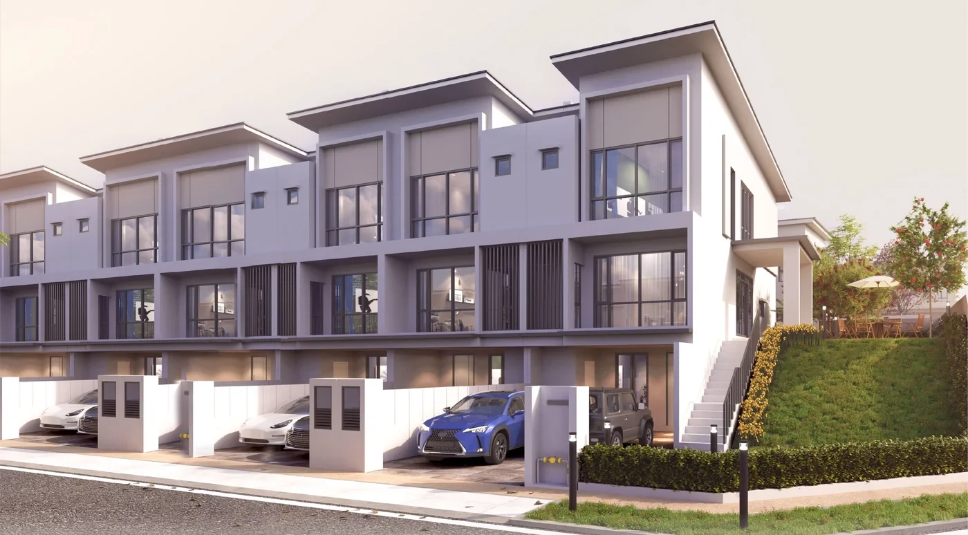 Fraser Heights three-storey exterior