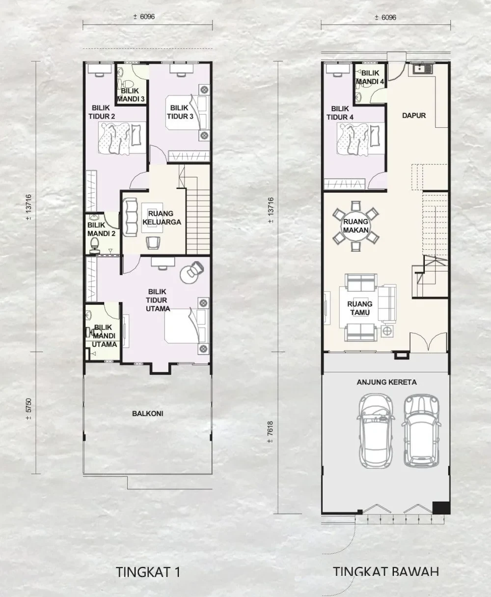 Frieden Ground and first floor floor plan