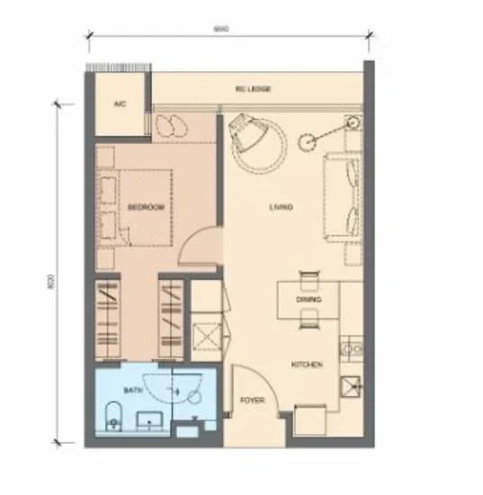 Grand Medini Type B floor plan