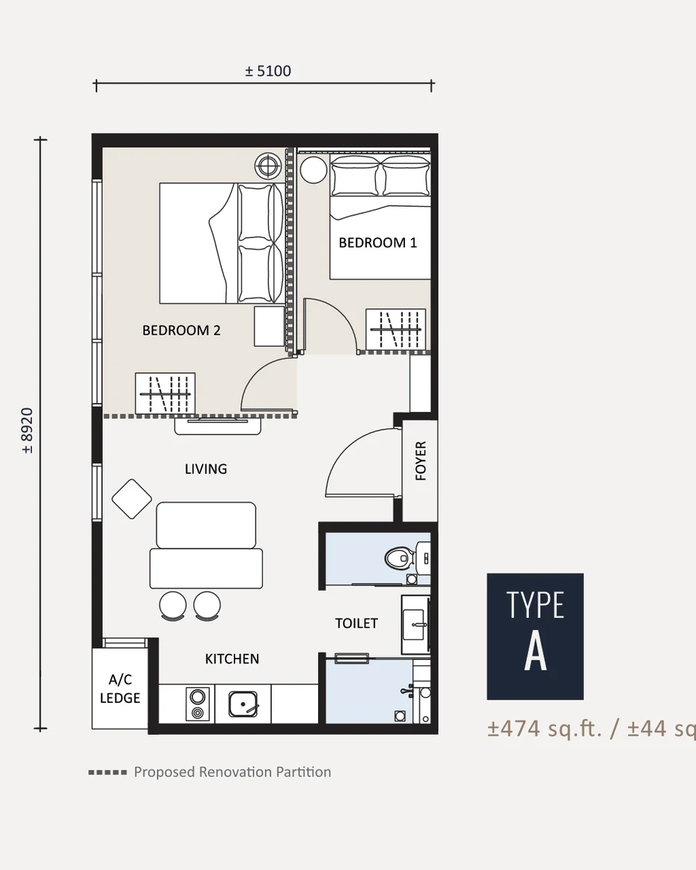 G'Vinton Type A floor plan