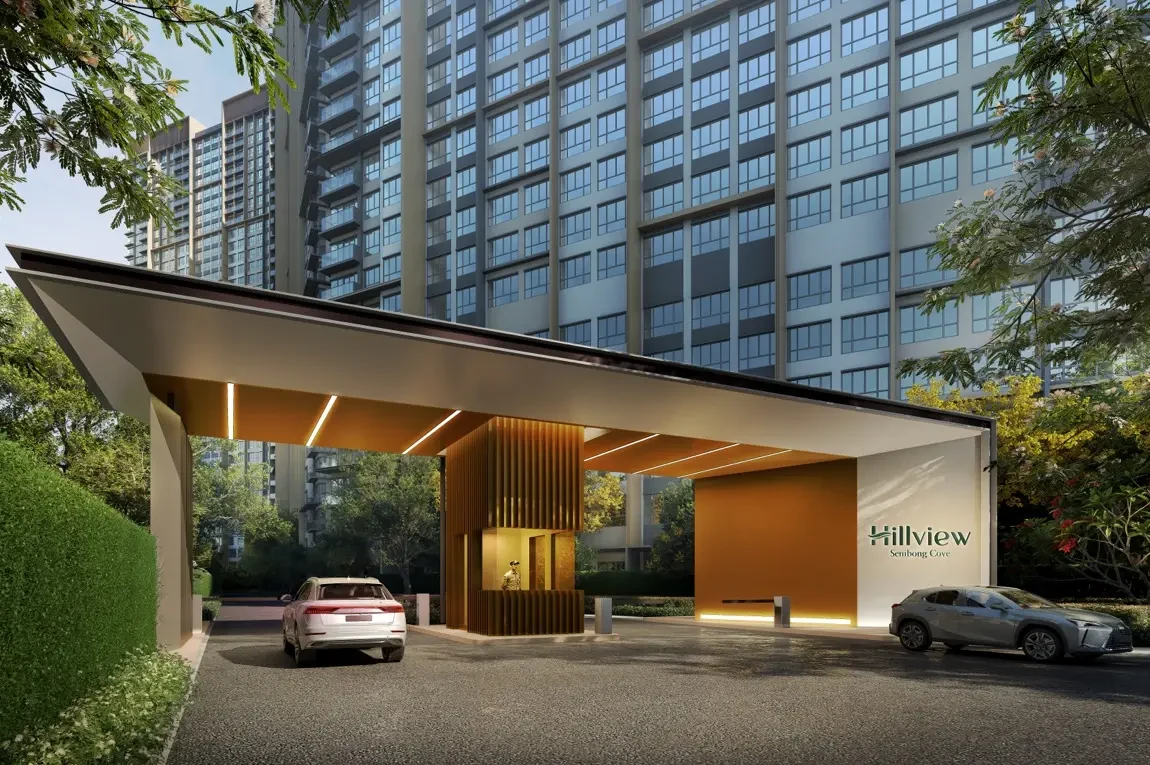 Hillview at Senibong Cove arrival entrance