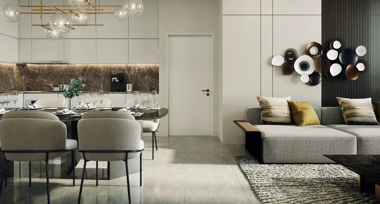 Jewel at Oxley Towers KLCC show-unit living and dining room