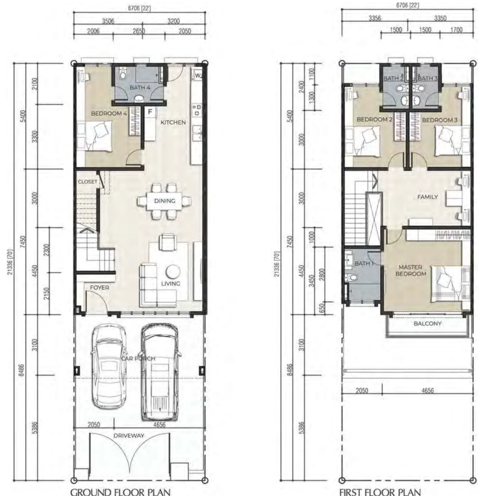 Kensington 3 Intermediate terrace floor plan