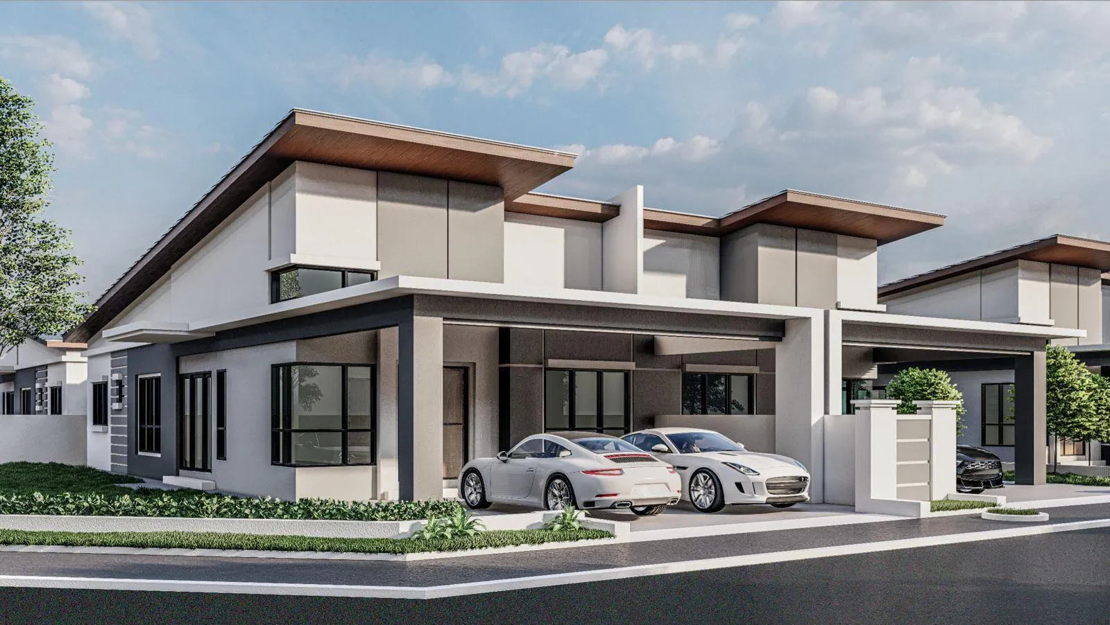 Klebang Ria Phase 8A cluster-home exterior - artist impression