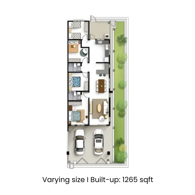 Klemeru End lot floor plan