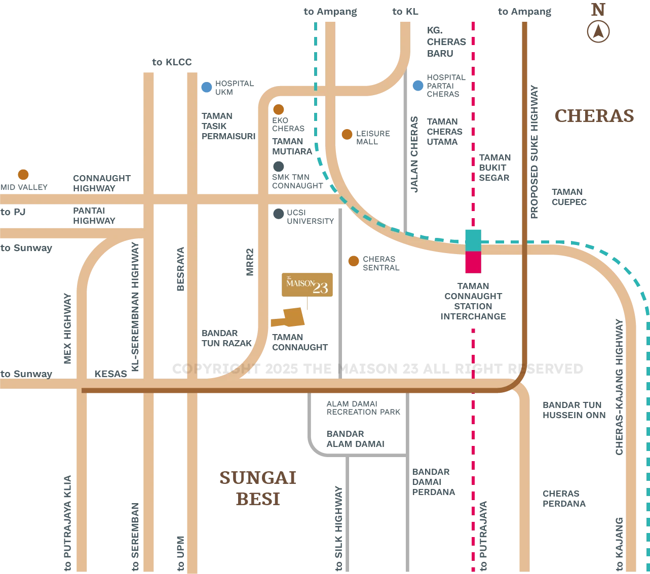 Maison 23 location map