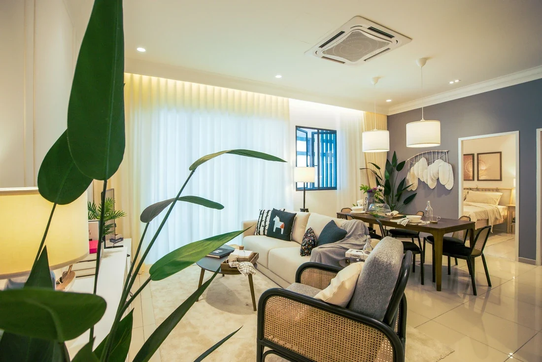 Maldives Residences show-unit living room