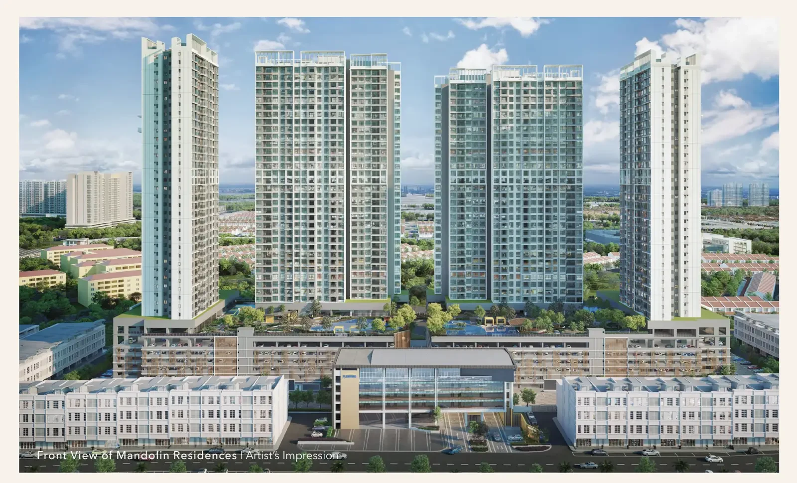 Mandolin Residences residential exterior - marketing illustration