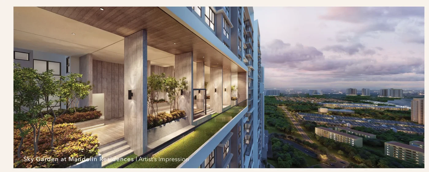 Mandolin Residences landscaped deck - marketing illustration
