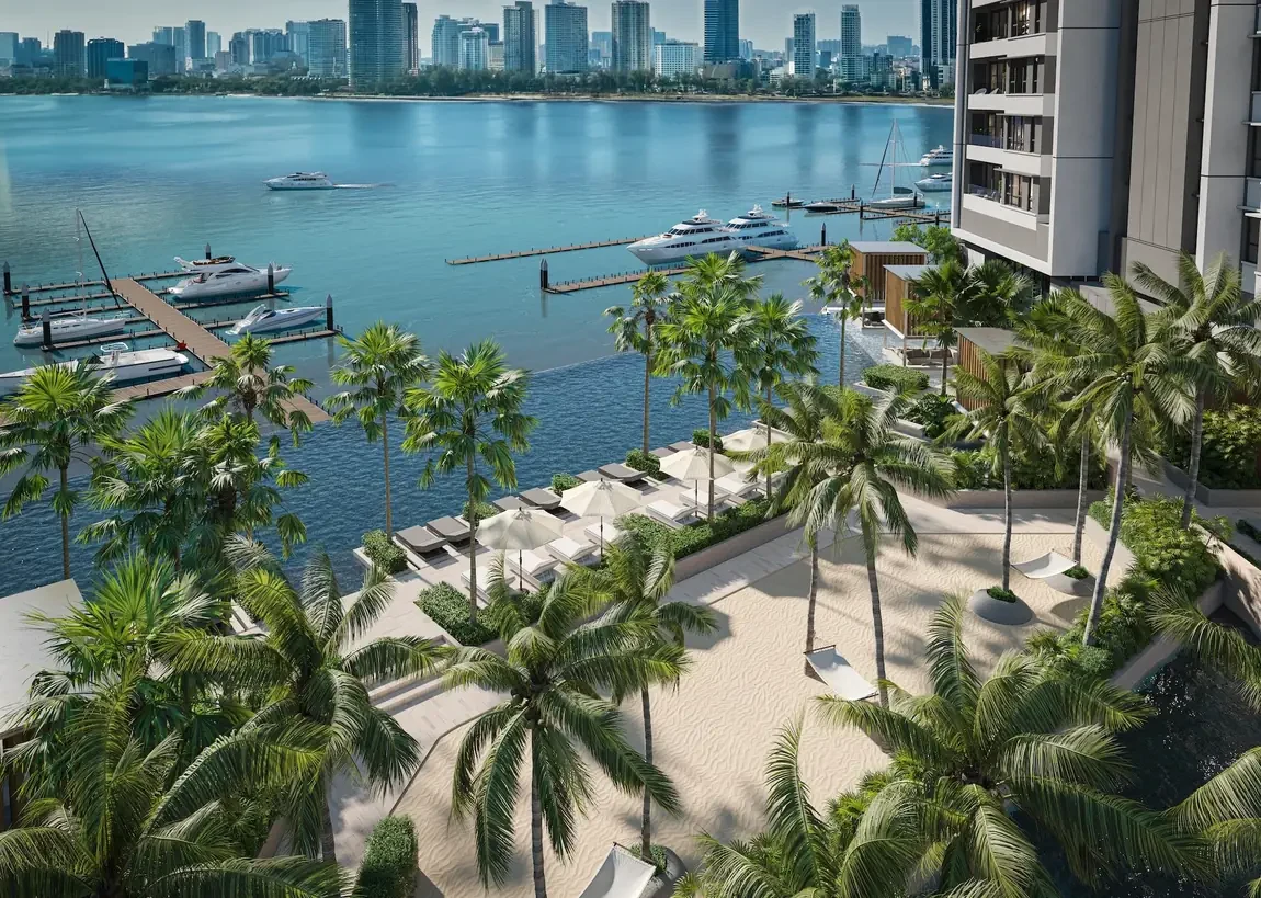 Maris waterfront pool deck