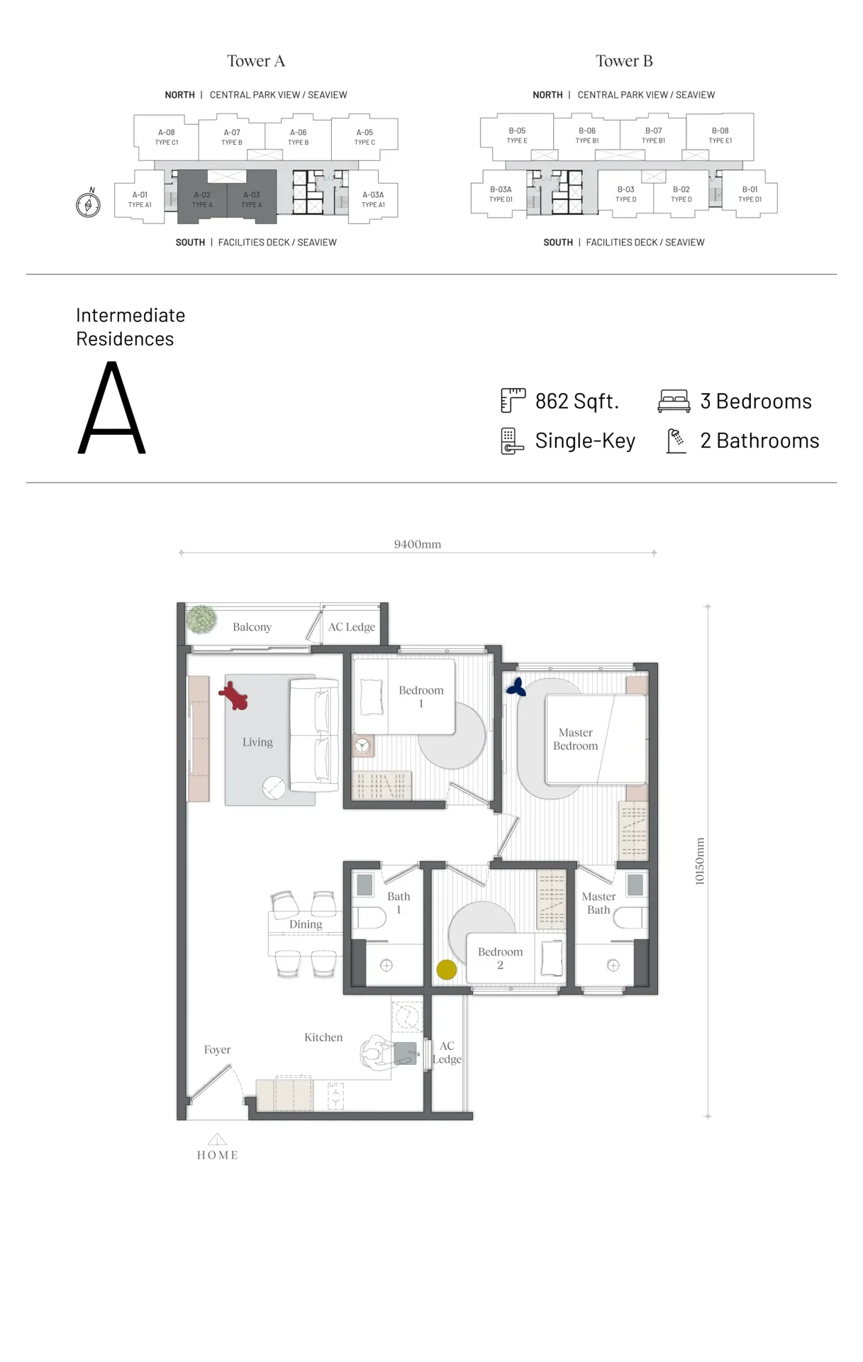 Mezon Type A floor plan