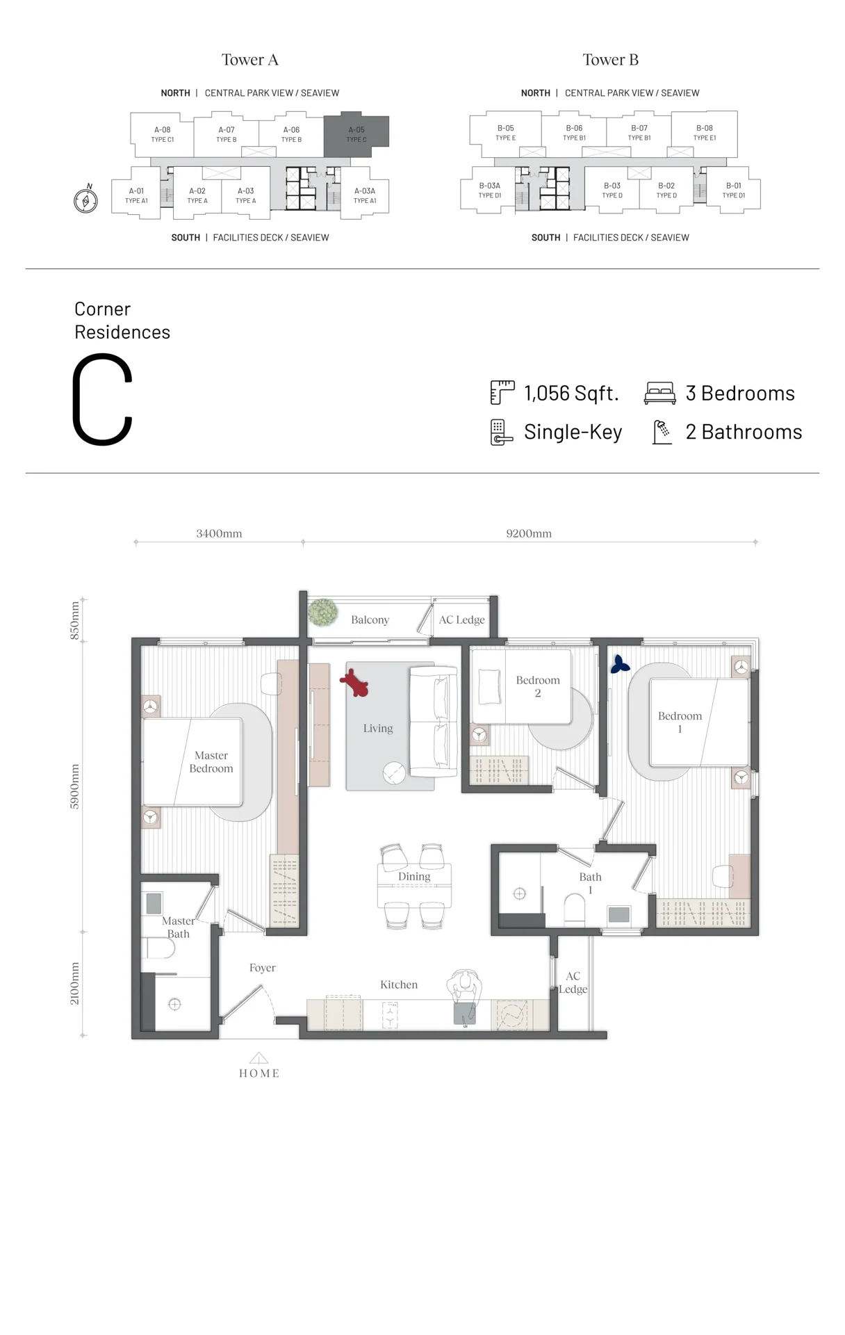Mezon Type C floor plan