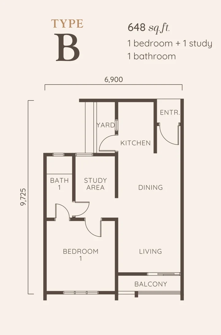 Paragon Gateway Type B floor plan