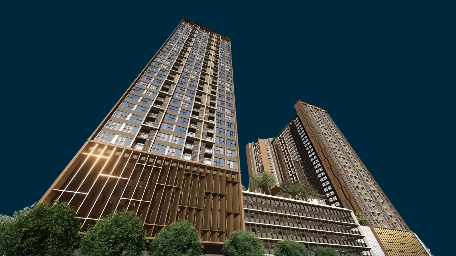 Parkland by the River residential exterior - marketing illustration
