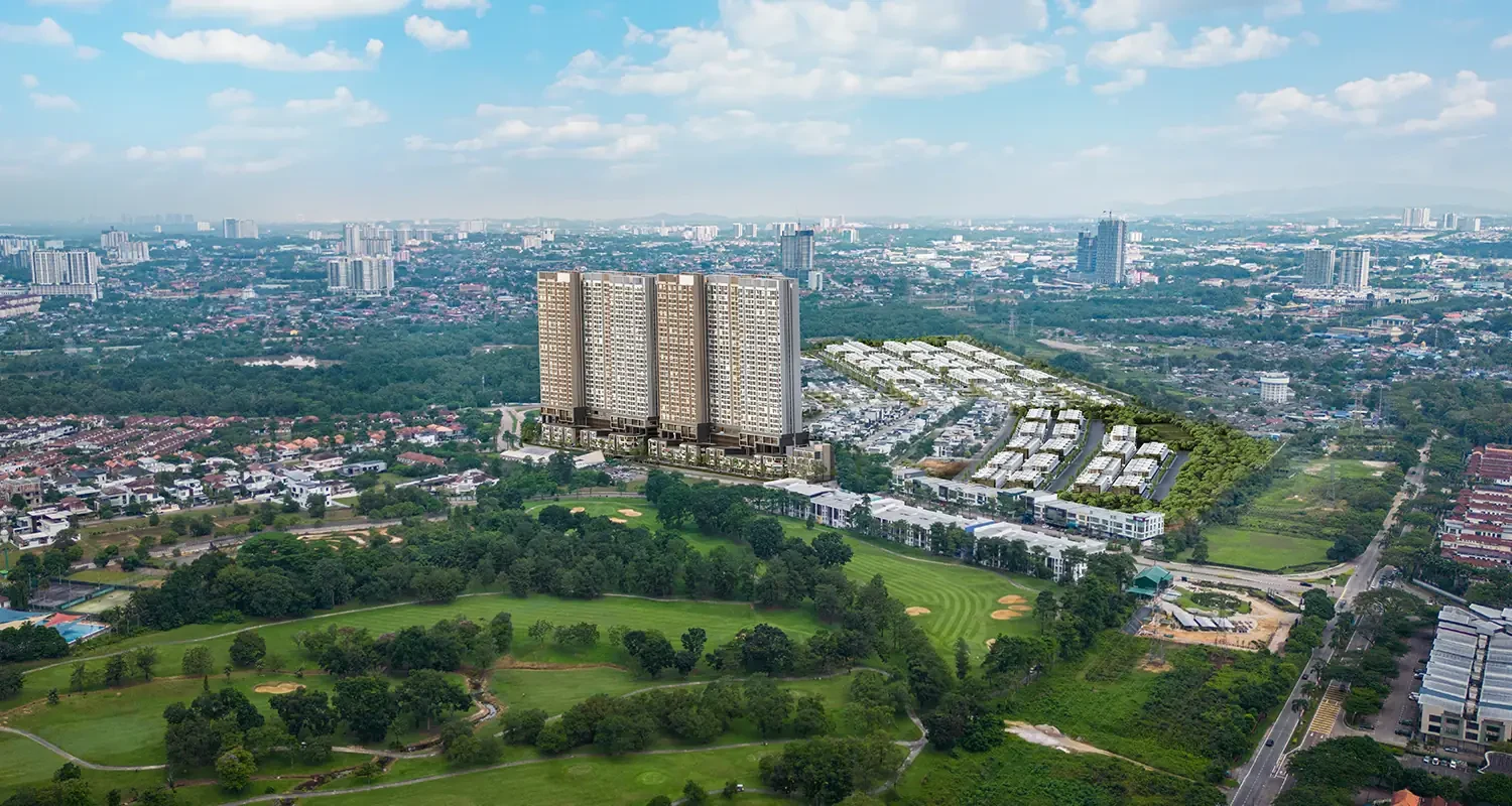 Ponderosa Regency development and surroundings - marketing illustration