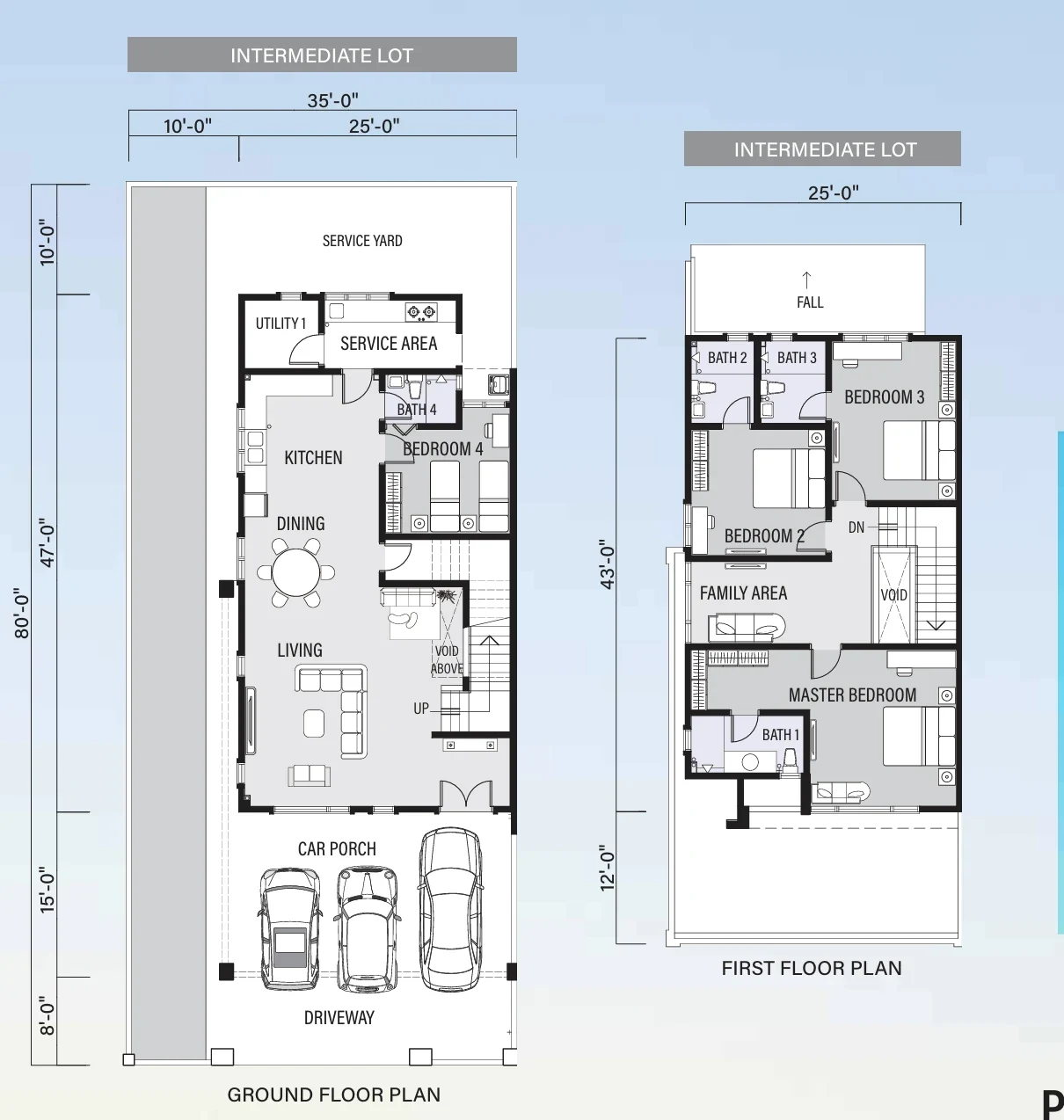 Pulai Heights Semi-detached floor plan