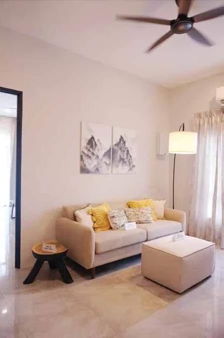 Pulai Heights living room - show unit