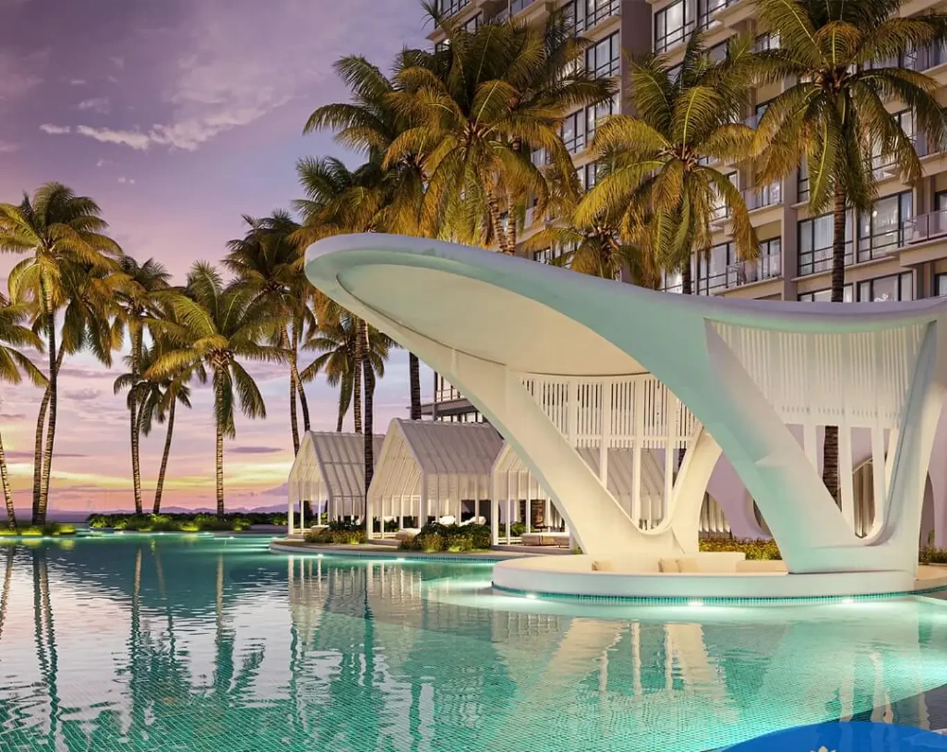 Queens Residences Q3 pool pavilion