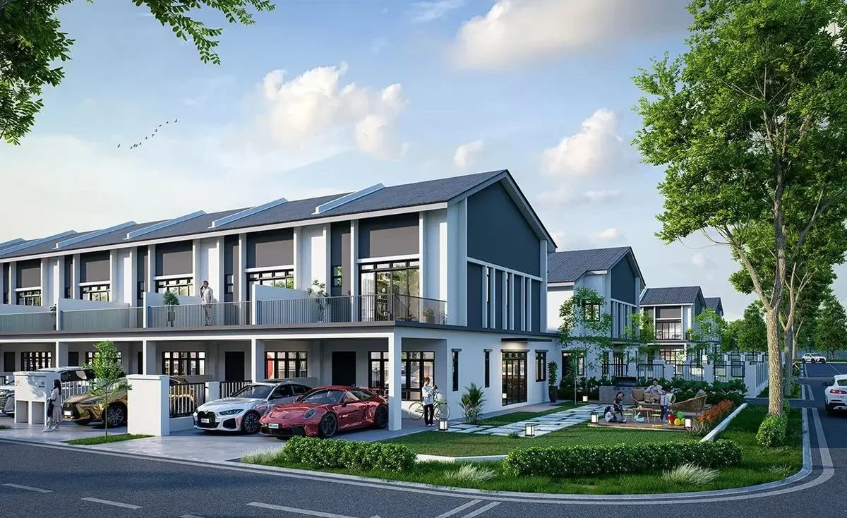 Redhill at Seri Alam terrace exterior