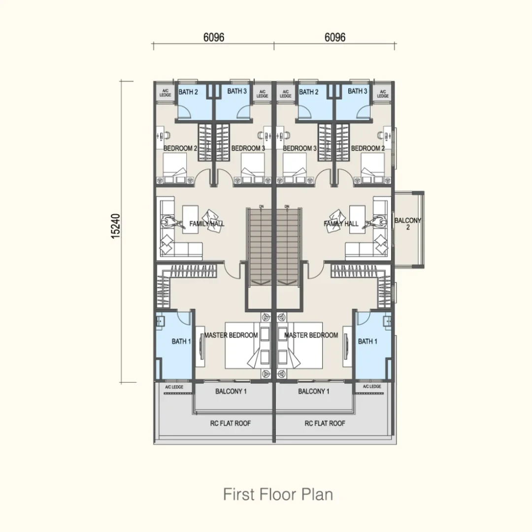 Riveria Garden Aluna first floor floor plan