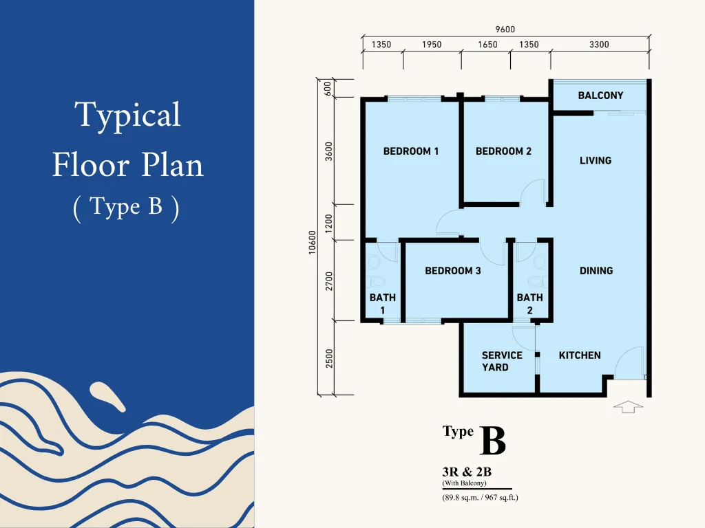 Santorini Ipoh Botani Type B floor plan