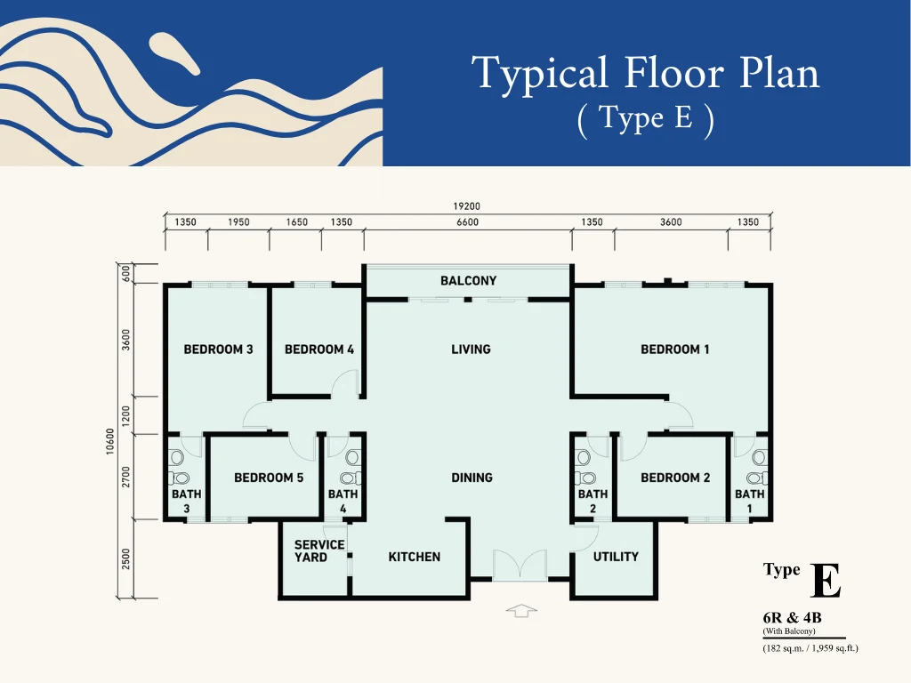 Santorini Ipoh Botani Type E floor plan