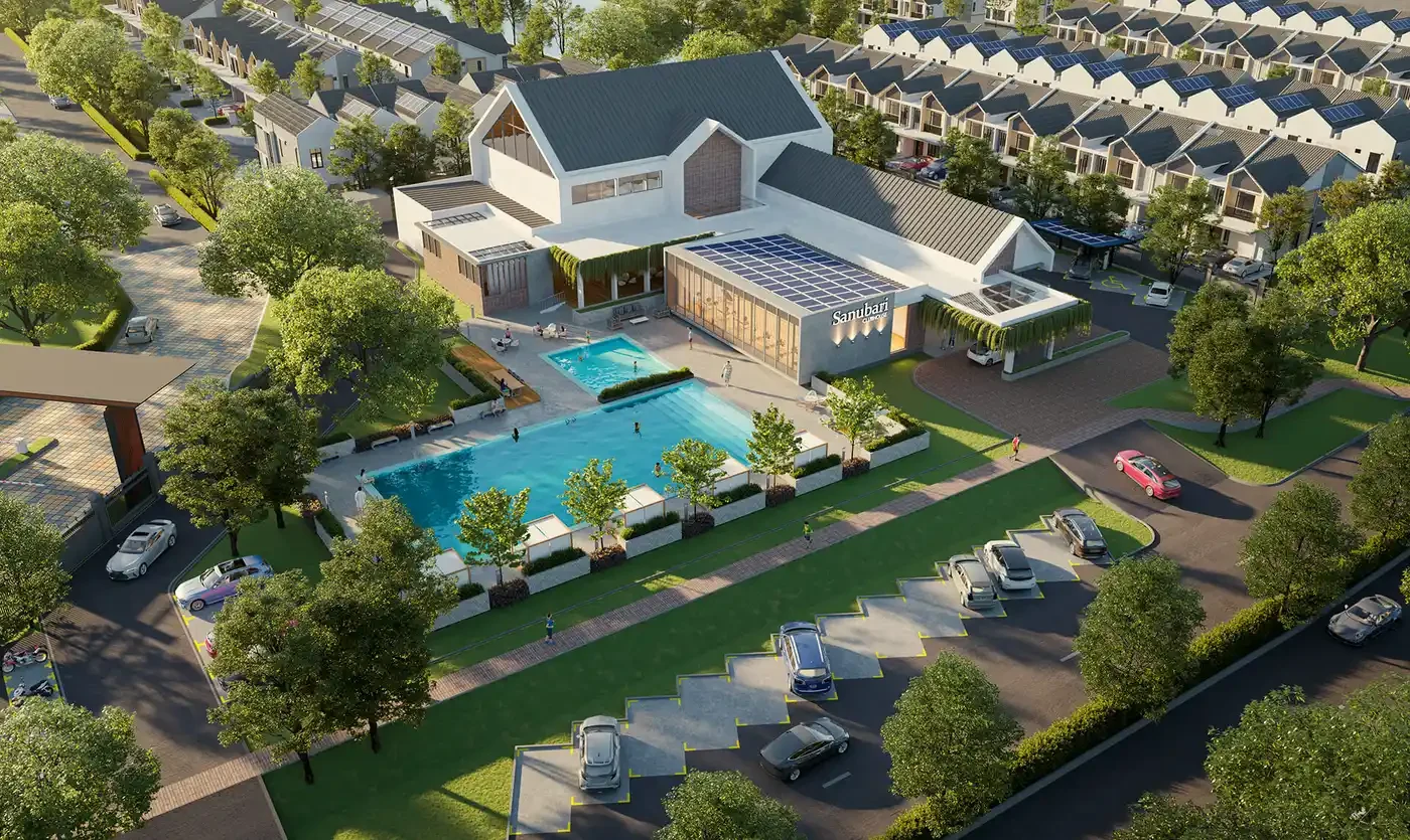 Sanubari 4A clubhouse concept - marketing illustration