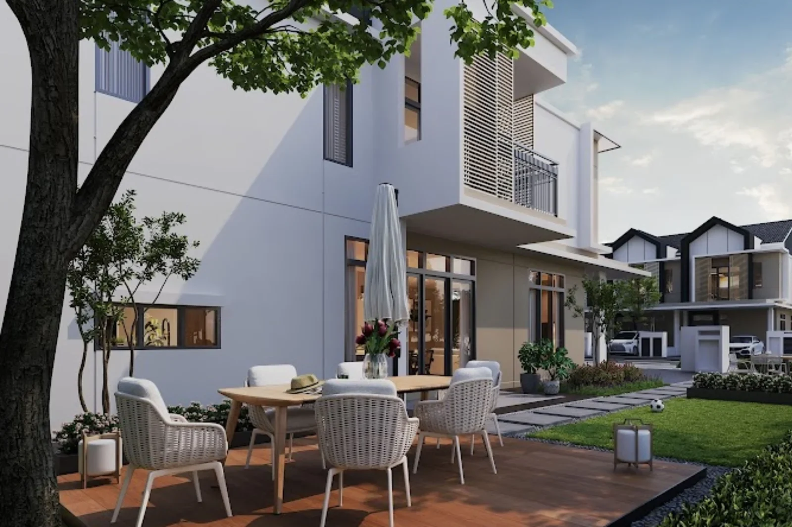 Sanubari 4A patio concept - marketing illustration