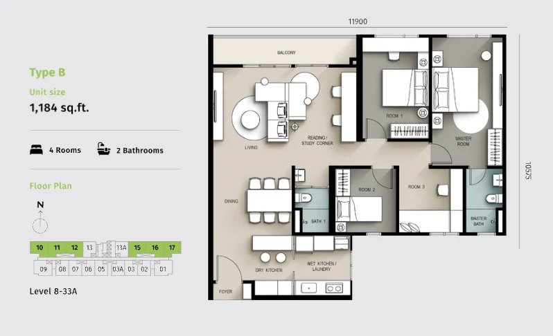 Savana Type B floor plan